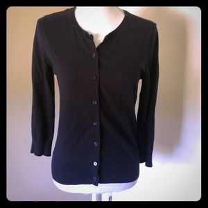 Navy 3/4 sleeve Loft cardigan